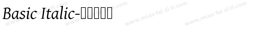 Basic Italic字体转换